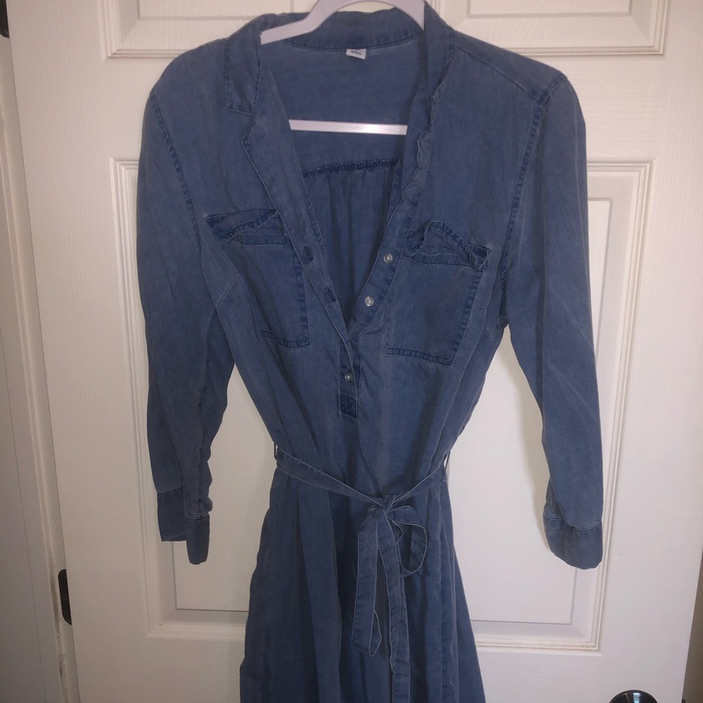 Old Navy boyfriend shirt dress